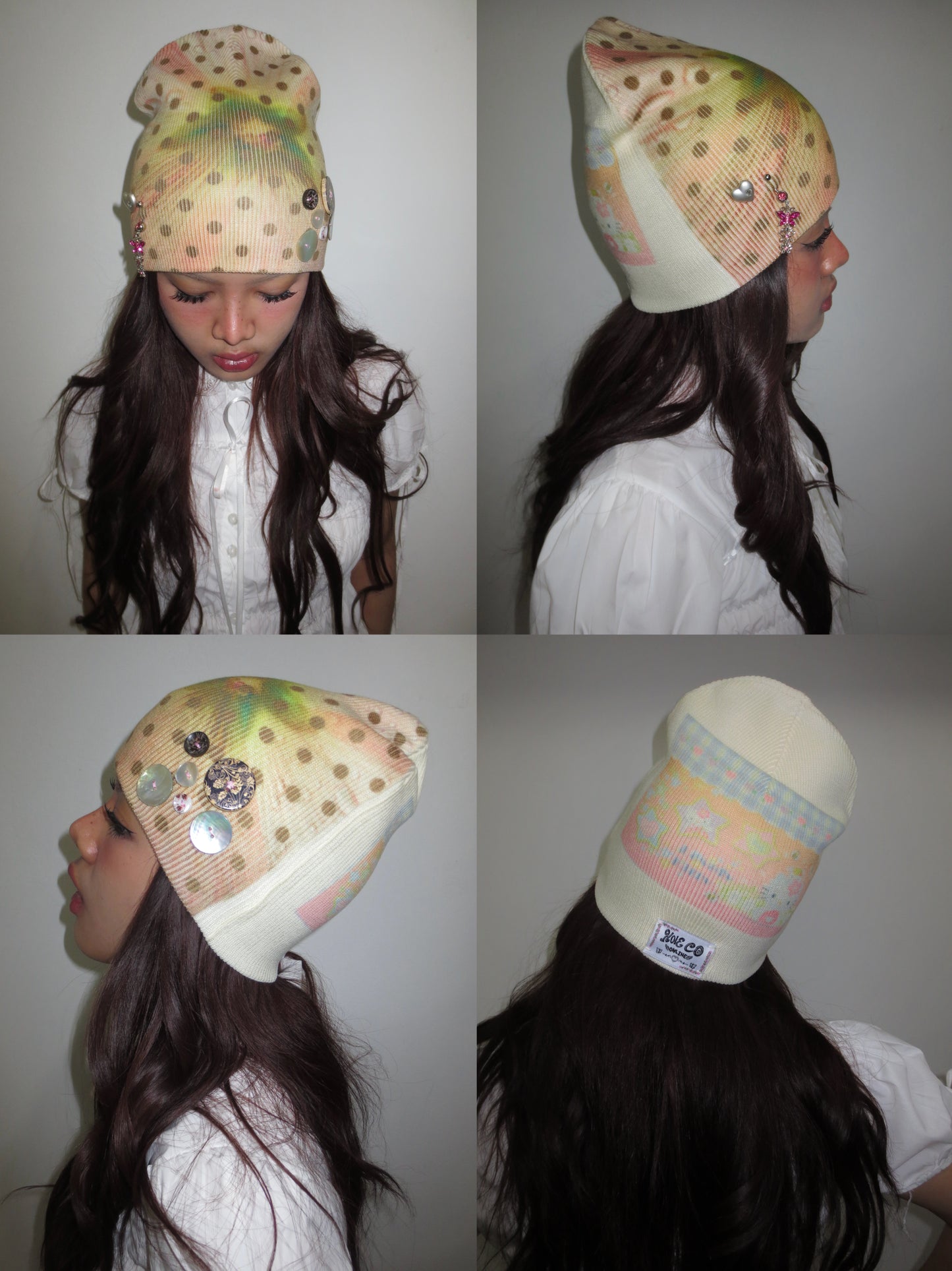 YUMI BUTTONS BEANIE 🎵🫧