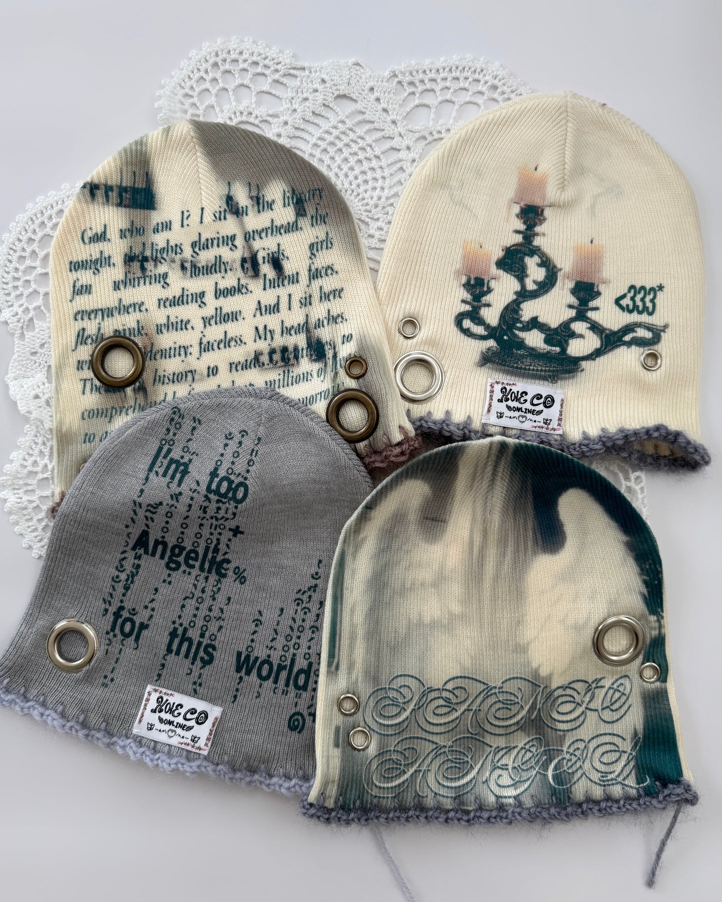 KEY Eyelet Beanies 🎚️🐾