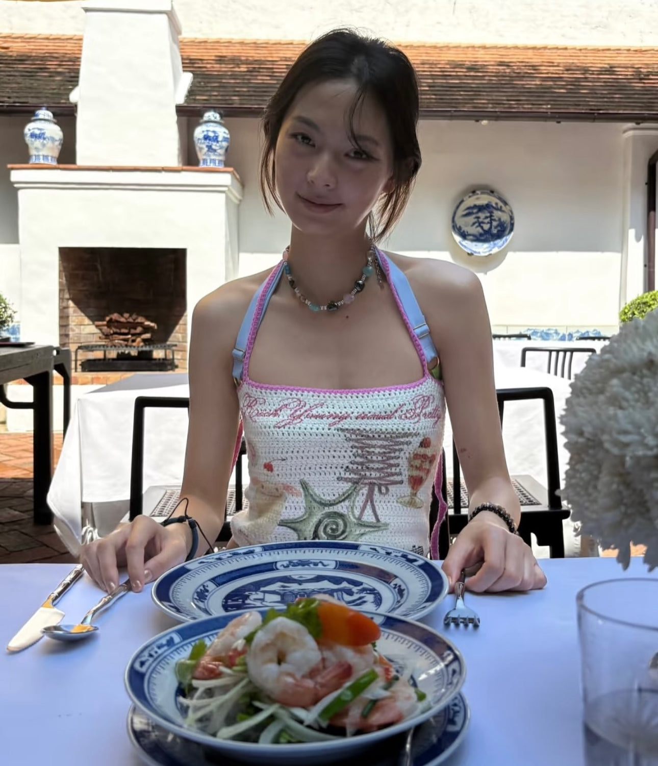 HOLECO Knit Printed Top 01