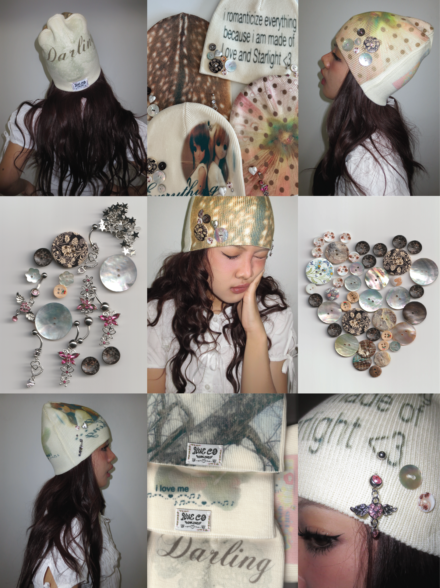 YUMI BUTTONS BEANIE 🎵🫧