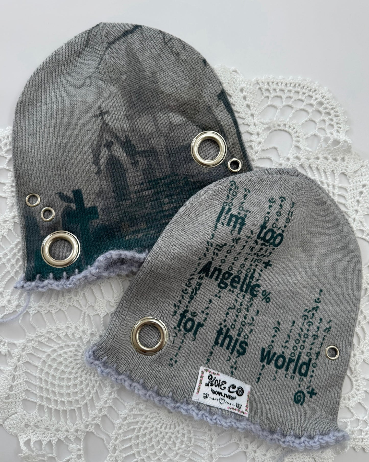 KEY Eyelet Beanies 🎚️🐾