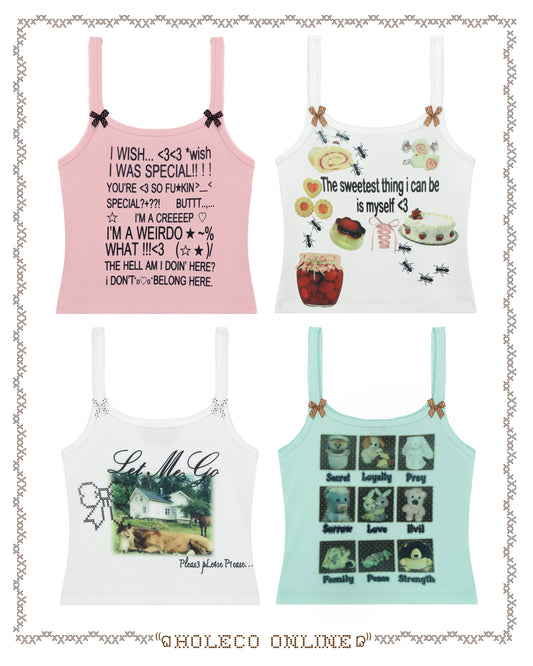 Dango soft camisole 🍡🐣🪽(☆^ー^☆)