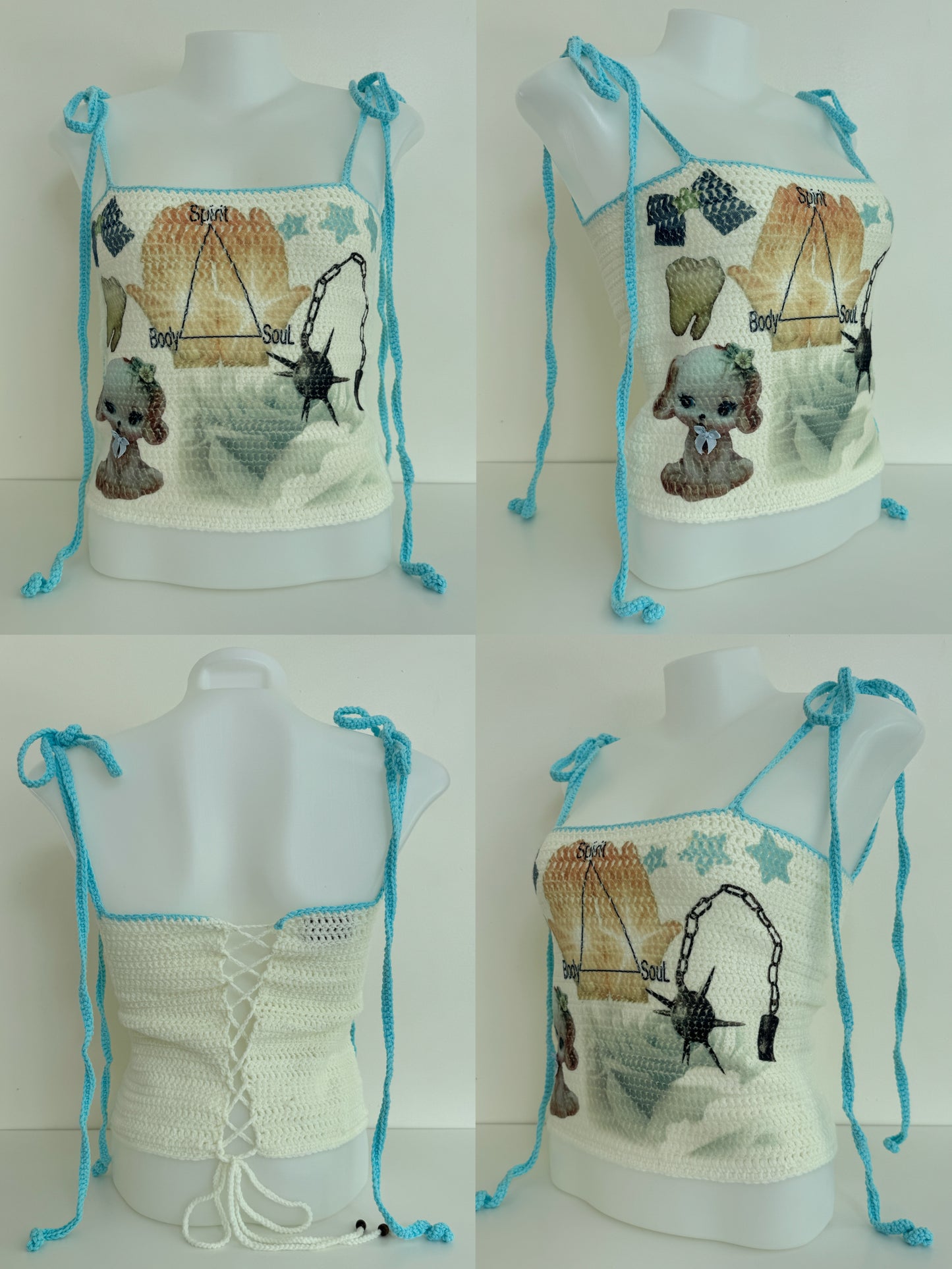 HOLECO Printed Knit Top 02 ⭐️🦴🪵