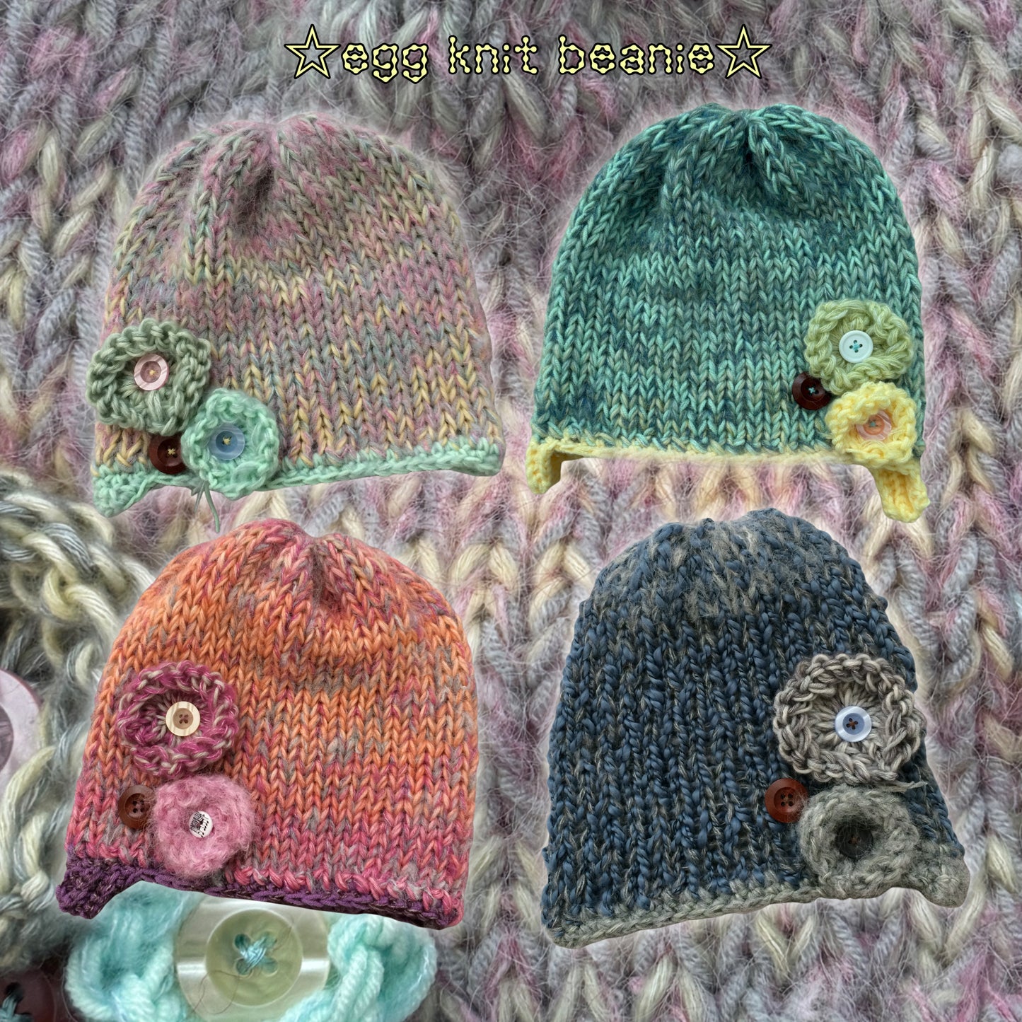 Egg Knit Beanie 🥚🎀
