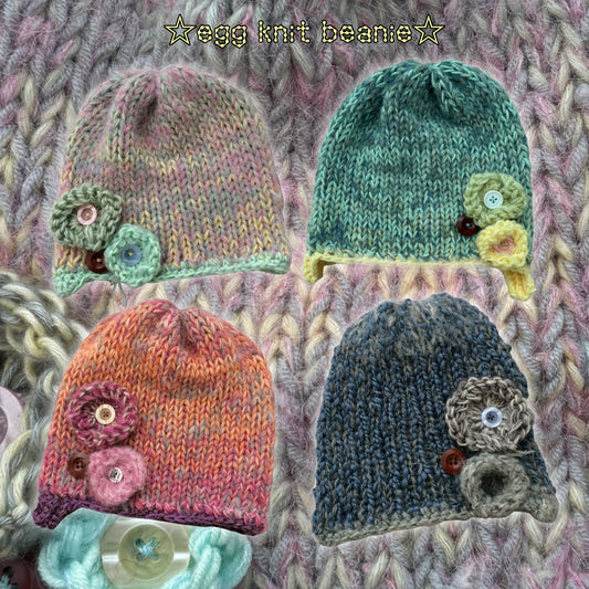 Egg Knit Beanie 🥚🎀