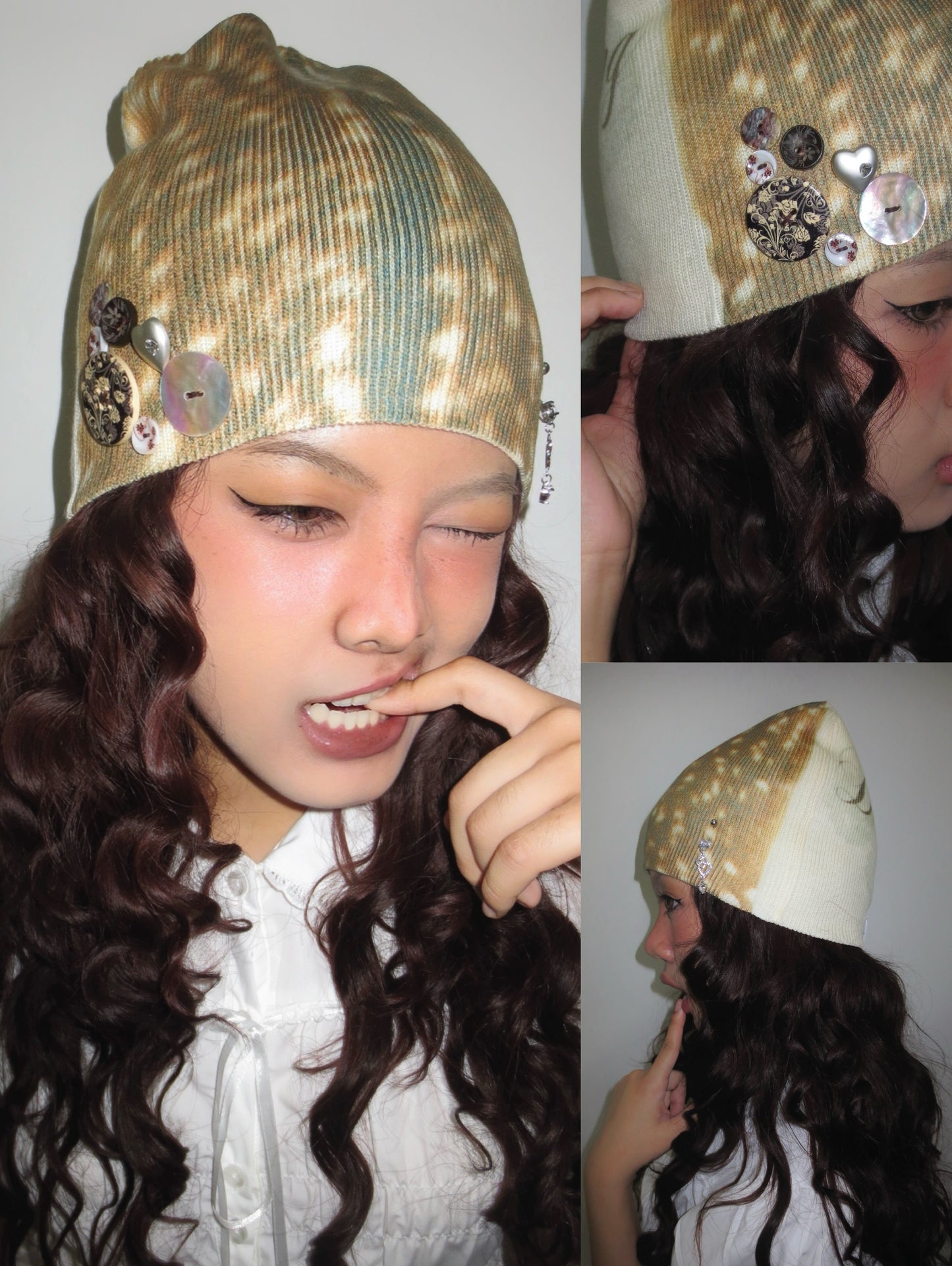 YUMI BUTTONS BEANIE 🎵🫧