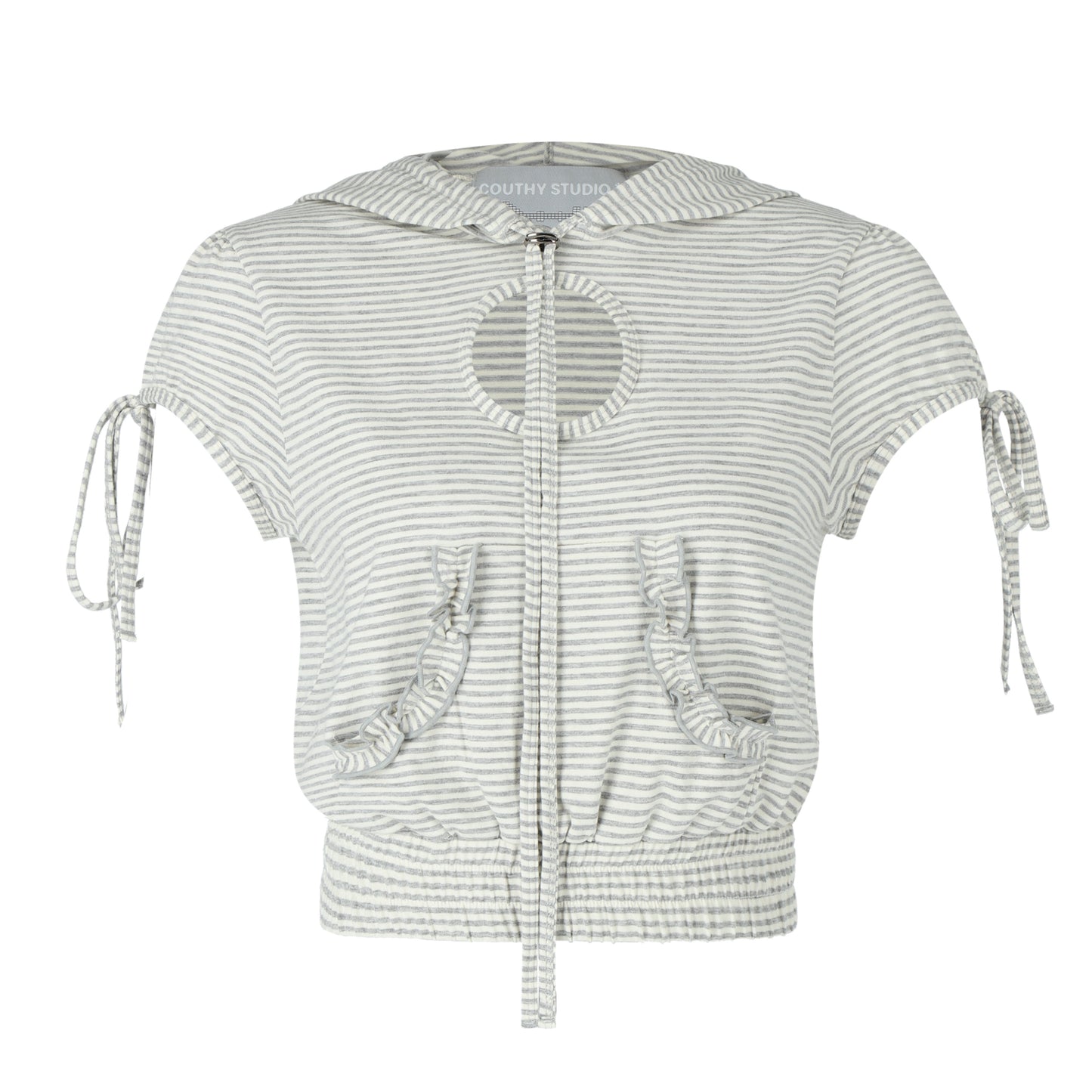 COUTHY STUDIO - Key Striped Hoodie